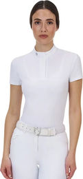 Produktbild von Equestro Ridertechnology Turnierpolo Damen Weiß XS