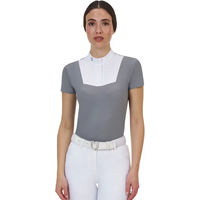 Produktbild von Equestro Ridertechnology Turnierpolo für Damen in Grau Größe M