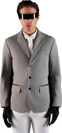 Produktbild von Equestro Ridertechnology Wettkampfjacke für Herren in Grau Größe S