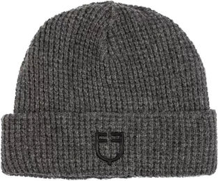 Produktbild von Equestro Rippmütze aus Wolle für Damen und Herren in Grau