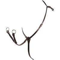 Produktbild von Equestro Roxane Lederhalsband mit Y-Gabel für Ponys in Braun