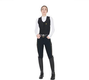 Produktbild von Equestro Rückenschutz Reiten Schwarz Gummi XL