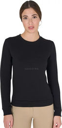 Equestro Rundhals-Sweatshirt Damen Schwarz Baumwolle Größe L – Bild 1 von 2