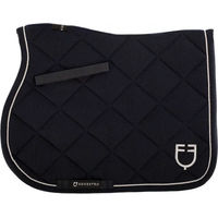 Produktbild von Equestro Satteldecke aus Baumwolle mit Borte und Logo für Pferde