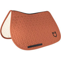 Produktbild von Equestro Satteldecke Cube Quilting für Pferde in Rot-Orange für Vollblut