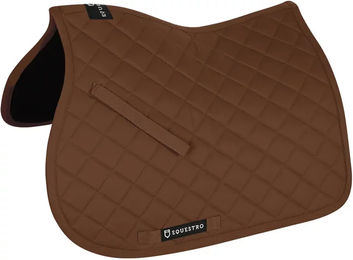 Produktbild von Equestro Satteldecke für Pferde aus Baumwolle Braun