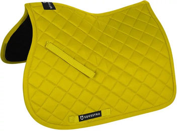 Produktbild von Equestro Satteldecke für Pferde aus Baumwolle Gelb