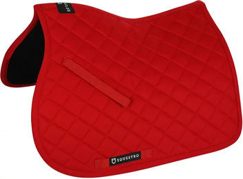 Produktbild von Equestro Satteldecke für Pferde aus Baumwolle in Rot