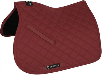 Produktbild von Equestro Satteldecke für Pferde aus Baumwolle in Rot