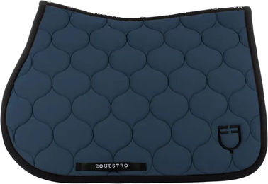 Produktbild von Equestro Satteldecke für Pferde in Schwarz und Blau