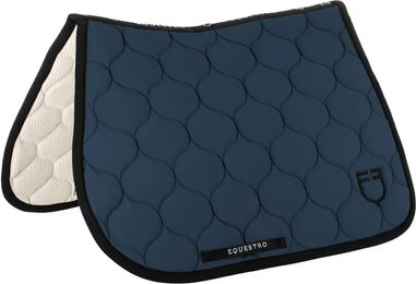 Equestro Satteldecke für Pferde Onion Jersey Black Line in Schwarz und Blau – Bild 1 von 1