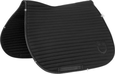 Produktbild von Equestro Satteldecke für Pferde Stripe Schwarz