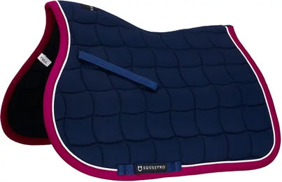 Produktbild von Equestro Satteldecke für Ponys aus Baumwolle in Blau