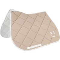 Produktbild von Equestro Satteldecke Modell GP mit Full-Logo in Beige für Pferde
