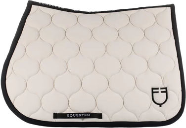Produktbild von Equestro Satteldecke Onion Line Edition für Pferde in Beige und Weiß für Vollblut