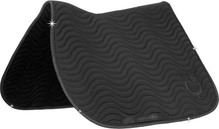 Produktbild von Equestro Satteldecke Wave für Pferde Schwarz Vollblut