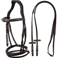Produktbild von Equestro Sattelgurt aus anatomischem Leder mit dekorativen Nähten