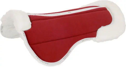 Equestro Sattelpad Ecowool aus Wolle in Weiß oder Rot – Bild 1 von 1