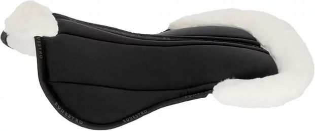 Produktbild von Equestro Sattelpad EcoWool mit Memory Foam in Schwarz
