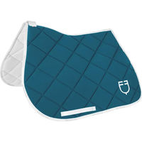 Produktbild von Equestro Sattelunterlage aus technischem Material mit Logo für Pferde in Blau