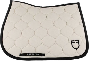 Produktbild von Equestro Sattelunterlage Onion Line Edition für Pferde aus Netzstoff in Beige oder Weiß