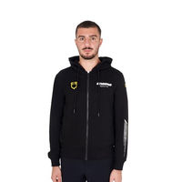 Produktbild von Equestro Scuderia Collection French Terry Full Zip Hoodie für Herren in Schwarz Größe M