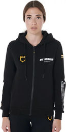 Produktbild von Equestro Scuderia Damen Full-Zip Fleece Sweatshirt mit Kapuze Schwarz Größe L