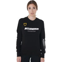 Produktbild von Equestro Scuderia Damen Sweatshirt mit Rundhalsausschnitt aus Baumwolle Schwarz XL