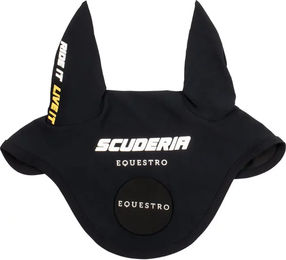 Equestro Scuderia Fliegenhaube für Pferde Schwarz – Bild 1 von 3