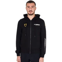 Produktbild von Equestro Scuderia French Terry Full Zip Hoodie für Herren in Schwarz Grösse XXL