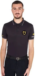 Produktbild von Equestro Scuderia Reit-Poloshirt für Herren in Schwarz Größe S
