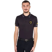 Produktbild von Equestro Scuderia Reit-Poloshirt für Herren in Schwarz XXL