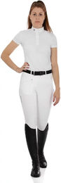 Produktbild von Equestro Selene Reithose Damen Mid Grip Gelb Weiß Baumwolle Größe 36 IT