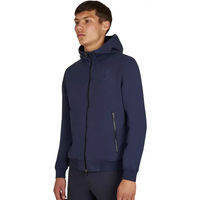 Produktbild von Equestro Shiny Hoodie Sweatshirt für Herren aus Baumwolle Blau Größe M