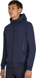 Equestro Shiny Hoodie Sweatshirt für Herren aus Baumwolle Blau XL – Bild 1 von 1