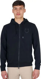 Produktbild von Equestro Shiny Hoodie Sweatshirt für Herren aus Baumwolle Schwarz Größe L
