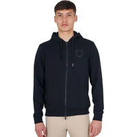 Produktbild von Equestro Shiny Hoodie Sweatshirt für Herren aus Baumwolle Schwarz Größe M