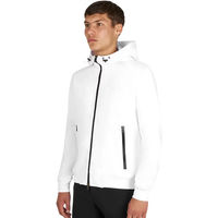 Produktbild von Equestro Shiny Hoodie Sweatshirt für Herren aus Baumwolle Weiß Größe M
