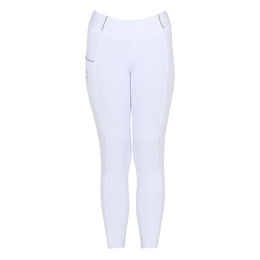 Produktbild von Equestro Slim Fit Junior Leggings für Kinder in Weiß Größe 12 Jahre