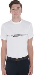 Equestro Slim Fit T-Shirt für Herren aus Baumwolle Weiß XXL – Bild 1 von 1
