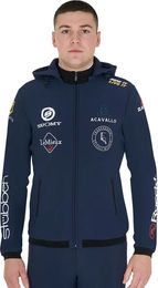 Equestro Softshell-Hoodie für Herren in Blau Größe S wasserabweisend – Bild 1 von 9