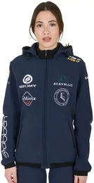 Equestro Softshell Reitjacke für Damen in Blau Größe XS wasserabweisend – Bild 1 von 9