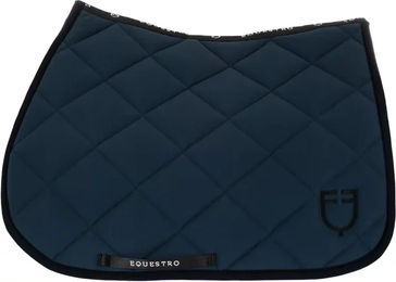 Produktbild von Equestro Spring-Sattelkissen mit gesticktem Logo Blau Größe M