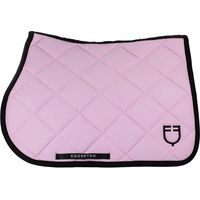 Produktbild von Equestro Spring-Sattelkissen mit gesticktem Logo für Pferde in Schwarz oder Rosa