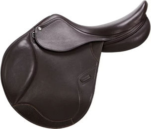 Produktbild von Equestro Springsattel aus Leder in Braun für Pferde