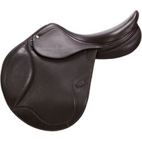 Produktbild von Equestro Springsattel aus Leder in Braun für Pferde