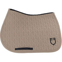 Produktbild von Equestro Springschabracke mit Cube-Steppung aus technischem Stoff in Beige und Braun