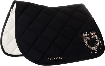Produktbild von Equestro Springschabracke Stones Edition Schwarz für Vollblut