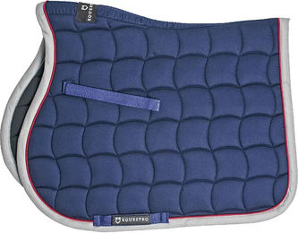 Produktbild von Equestro Sprungpolster aus Baumwolle mit kontrastierender Borte in Blau
