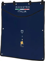 Produktbild von Equestro Stallzaun X Fise mit gesticktem Logo aus Polyester Blau 135x130 cm